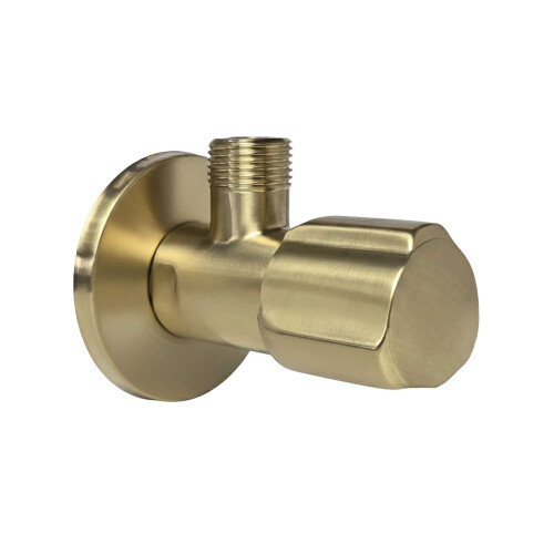 Angle Valve 02 1/2" X 3/8" Brush Gold