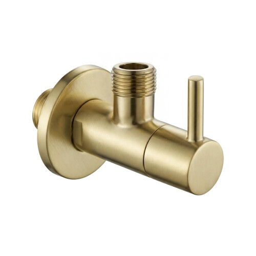 Angle Valve 1/2" X 3/8" Brush Gold