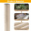 4 Pack M8 Cat Scratching Post Replacement, 15.7 in Sisal Posts Natural Sisal Rope, Thick Cardboard Core, Easy Install 3