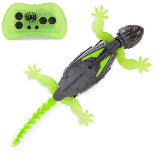 (green) Remote Control Gecko Robot Climbing Wall Lizard Toy Simulation Halloween Prank Gift