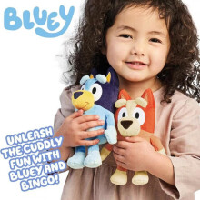 (blue, 25cm) Bingo Plush Toy Doll, Cute Soft Stuffed Animal for Kids, Birthday Gift