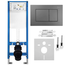 Concealed Wc Frame Set Slim 024n With Titan J Button