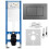 Concealed Wc Frame Set Slim 024n With Titan J Button 1