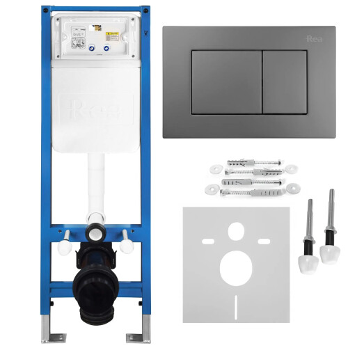 Concealed Wc Frame Set Slim 024n With Titan J Button