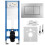 Concealed Wc Frame Set Slim 024n With Satin J Button 1