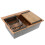 Steel Sink With 3-piece Accessory Set Rea Liam Brush Copper 1