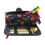 (green) Large Capacity Pencil Case Double Layer Student Stationery Bag Multi-purpose Storage Pouch 3