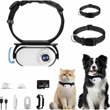 Haustierkamera-Halsband 1080P mit 128GB TF-Karte für Vlogging und Outdoor-Nutzung