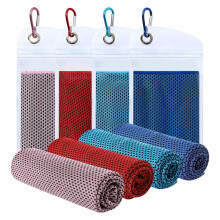 (pink, 30*90cm±2cm) Summer New Yoga Fitness Quick-Dry Cooling Towel, Outdoor Running Cooling Sports Towel, Ice Silk Breathable Sweat-Wicking, Unisex