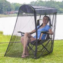 (130*70*128cm) Outdoor Swing Chair Mosquito Net Canopy Cover, Modern Sheer Shade Lightweight Foldable, Fits Hanging Chair / Swing