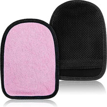 (Blue, 20*15cm) Quick-Dry Sand Removal Gloves, Beach Sand Wipe Mitt, Portable Sand Cleaner for Outdoor Camping, Travel (1 Pair)