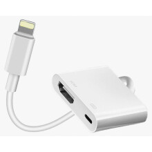Lightning naar HDMI-adapter, USB-C naar HDMI-adapter, Full HD 1080p, Plug and Play, Audio- en videosynchronisatie, Snel opladen, Com