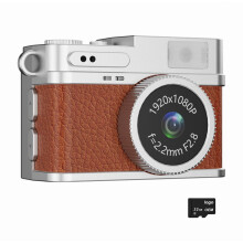 Vintage Digitalkamera, 32 GB, 1080P FHD, tragbarer Mikro-Camcorder mit Display für Vlogging, Reise- und Studienaufnahmen