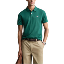 (Forest Green, 2XL) Gant Mens Polo Shirt Regular Fit Golf Tennis Top