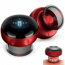 7-in-1 elektrisch cuppingapparaat met Gua Sha, 12 zuigniveaus en warmte, slimme timer, oplaadbaar, 2 standen voor spiermassage