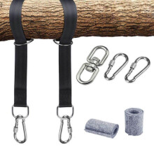 (Nylon 5cm*2m) Adjustable Tree Swing Straps Hanging Straps Heavy Duty Polyester Nylon Tree Strap Outdoor Hammock Swing Rope Tree Swing Hanging Kit