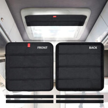(Black, 41*41cm magnet) RV Skylight Sun Shade with Strong Magnets, Vent Fan Cover, Roof Vent Sunshade, Camping Trailer Accessories