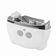 Elektrische nagelknipper en -vijl met LED-verlichting, 3 snelheden, stille oplaadbare nageltrimmer voor kinderen en volwassenen