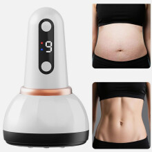 9-in-1 massageapparaat, anti-cellulitis massager, huidversteviger, warmtekompres met constante temperatuur, balmassage, EMS, digitaal