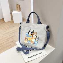 (6) New Canvas Tote Bag Student Shoulder Crossbody Handbag Detachable Strap Large Capacity Casual
