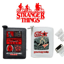 (type 6) Stranger Things Wallet for Boys Girls Coin Purse Card Holder Lightweight Compact Portable