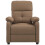 VidaXL vidaXL Massagesessel Braun Stoff 3