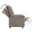 VidaXL vidaXL Massagesessel Taupe Stoff 7