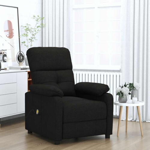 VidaXL vidaXL Massagesessel Schwarz Stoff