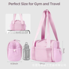 (black) New Style Sports Mini Gym Bag Wet Dry Separation Large Capacity Casual Travel Shoulder Handbag