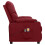 VidaXL vidaXL Massagesessel Elektrisch Weinrot Stoff 4