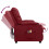 VidaXL vidaXL Massagesessel Elektrisch Weinrot Stoff 6