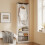 SoBuy Narrow Open Wardrobe with Shelves, White 2