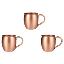 3X 530 ML 100 % Czysta Miedź Kubek Moskwa Muł Kubek BęBen Kubek Koktajl Kubek Czysta Miedź Restauracja Bar Kubek Zimnego Napoju, B