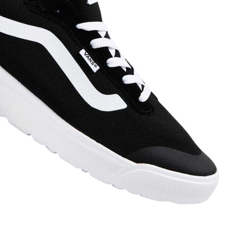 Vans (8 UK, Black) Vans Mens Side Stripe Canvas Trainers 2