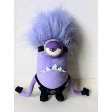 30cm purple minions plush doll fun stuffed toys children's plush gift (purple monocular)