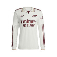 (White, XXL 46-48 inch Chest) (XL 44-46 inch Chest, White) 2025-2026 Arsenal Long Sleeve Third Shirt