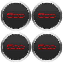 4Pcs 133mm Hubcap compatible with 500 Wheels Centre Hub Caps Set 68078419AC 68078421AC Dust Cover 51884863