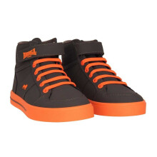 (13 UK Child, Grey/Orange) Lonsdale Childrens/Kids Canons Trainers