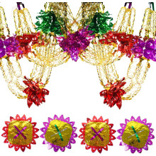 Christmas Hanging Garlands Foil Ceiling Decorations 4 Pieces — festive room decor, holiday party supplies