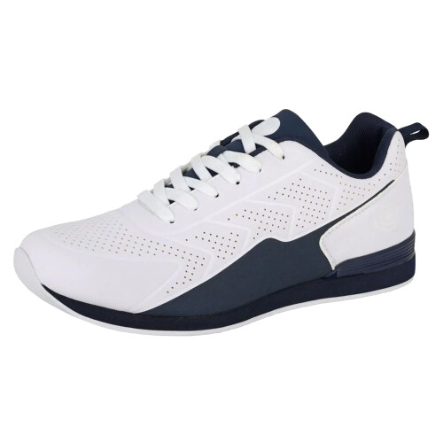 (7 UK, White/Navy) Dek Mens Plant Bowling Shoes 1