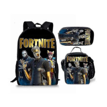 (Only a pen bag, 27) (29, Only a satchel) Fortnite Themed School Bag Set - Gaming Backpack with Matching Pencil Case for Kids
