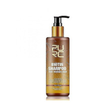 (Biotin Essential Oil 30Ml) (Shampoo 300Ml) Purc Hair Care Ginger Biotin Three-Piece Shampoo Conditioner Repair Dry And Frizz Essential Oil