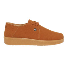 (8 UK, Tan) Lambretta Mens Panda Lace Up Flat Casual Shoes