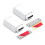 2 Pack Heavy Duty Push  & Lock for Hidden Door Touch Latches and Catch Magnet Push Release Drawer Pull Tip, White 2