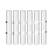 6 Floreros con Bisagras, Tubo de Ensayo de Vidrio Transparente, Soporte de Flores Colgante para DecoracióN del Hogar, L