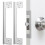 2 Pcs Door  Guard Plate Outswing Angle  Protector Door  Cover  Shield L Shaped Security 7Inch 3