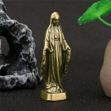 EstáTua de LatãO, Presente CatóLico, EstáTuas de MãE AbençOada para DecoraçãO de Mesa de EscritóRio em Casa, DecoraçõEs de Painel de Carro