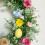 Guirlanda de PáScoa de 13,8 Polegadas com Flores, Barbante, Pendurada em Casa, Interior e Exterior, DecoraçõEs de Parede da Porta da Frente 2