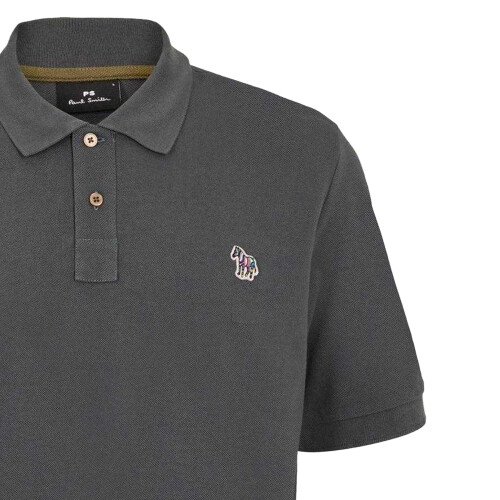 Paul Smith (M, Grey) Paul Smith Mens Zebra Regular Polo Shirt 2
