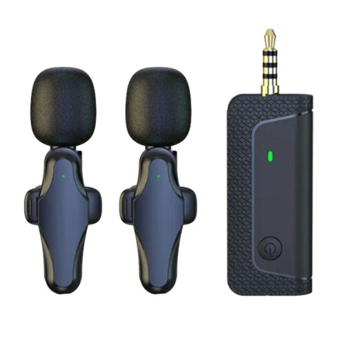 K35Pro Wireless Microphone Lavalier Microphone for Camera Cell Phone Recording Video Speaker Headset 1